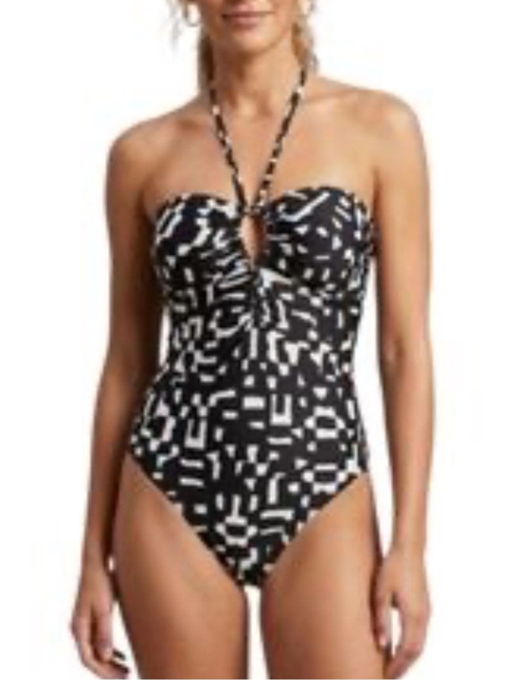 Banana Republic Factory Double Keyhole One-Piece Swimsuit 887916 Size Large